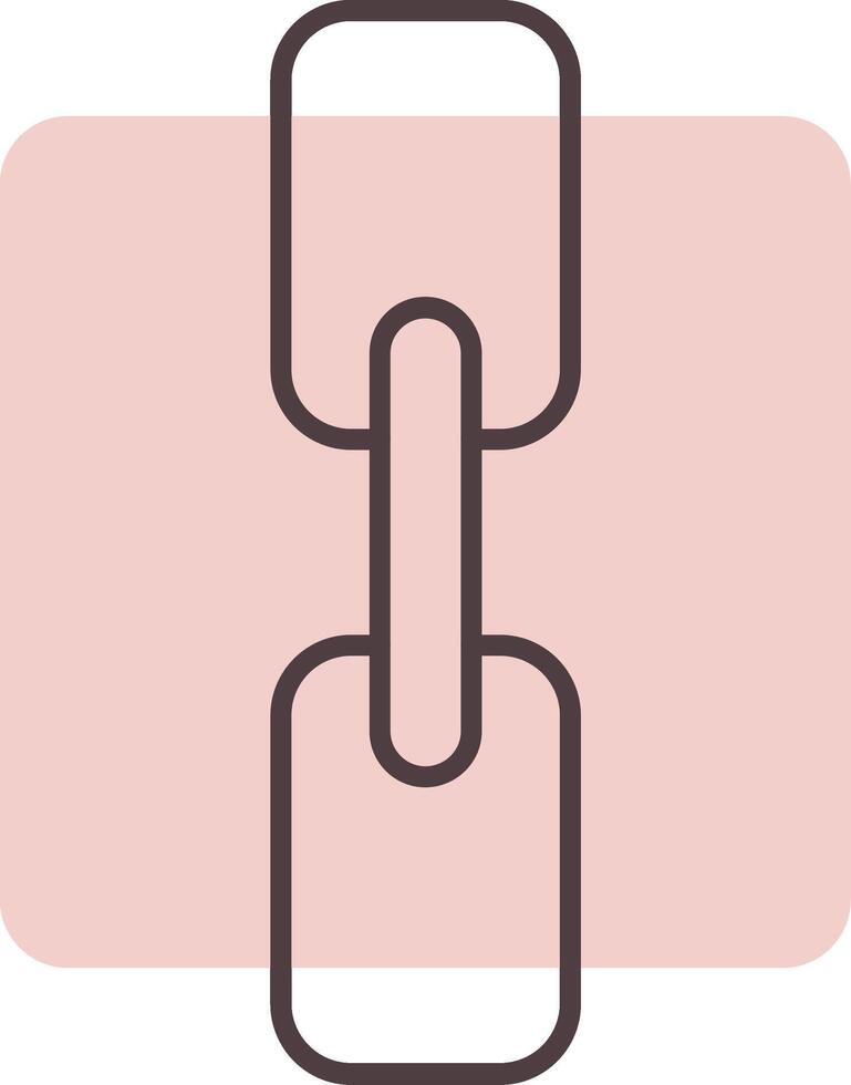 Chain Line  Shape Colors Icon vector