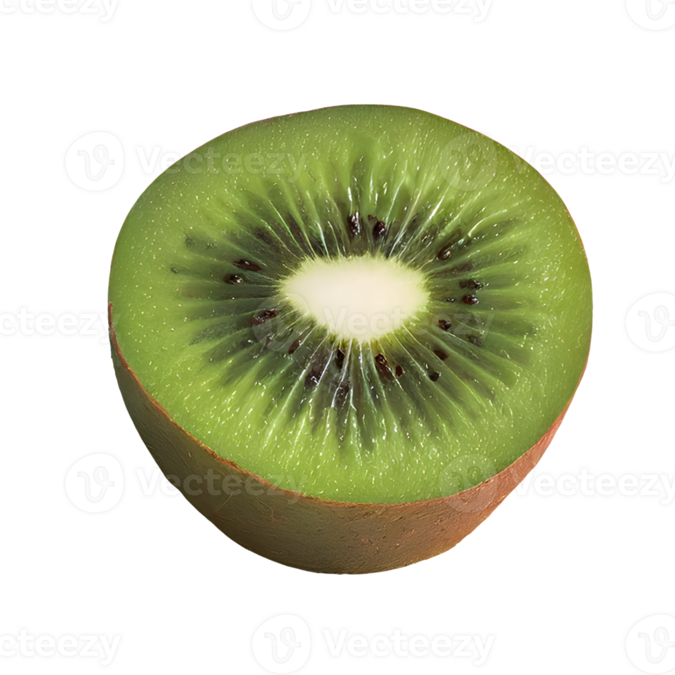 AI generated Fresh kiwi fruit isolated on transparent background png