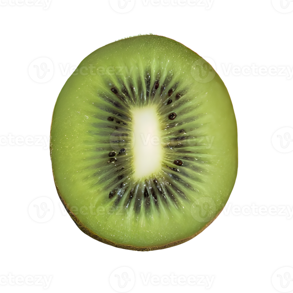 AI generated Fresh kiwi fruit isolated on transparent background png