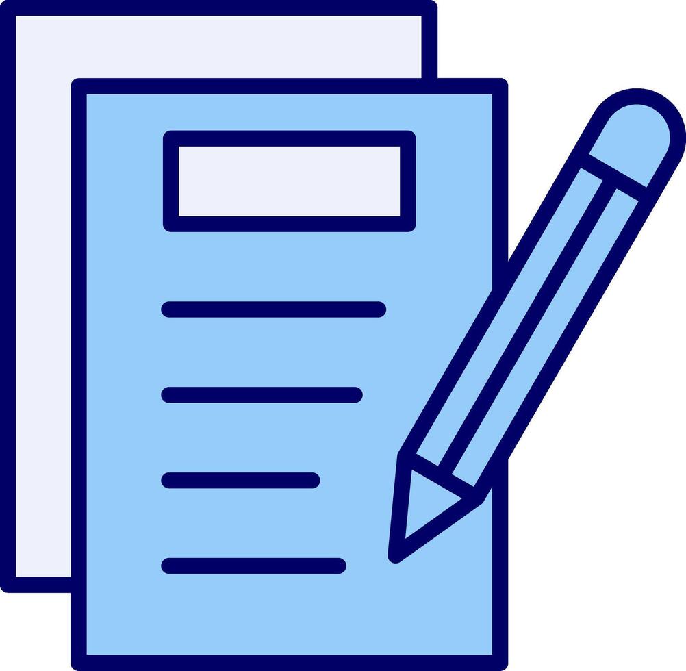 Notes Writing Vecto Icon vector