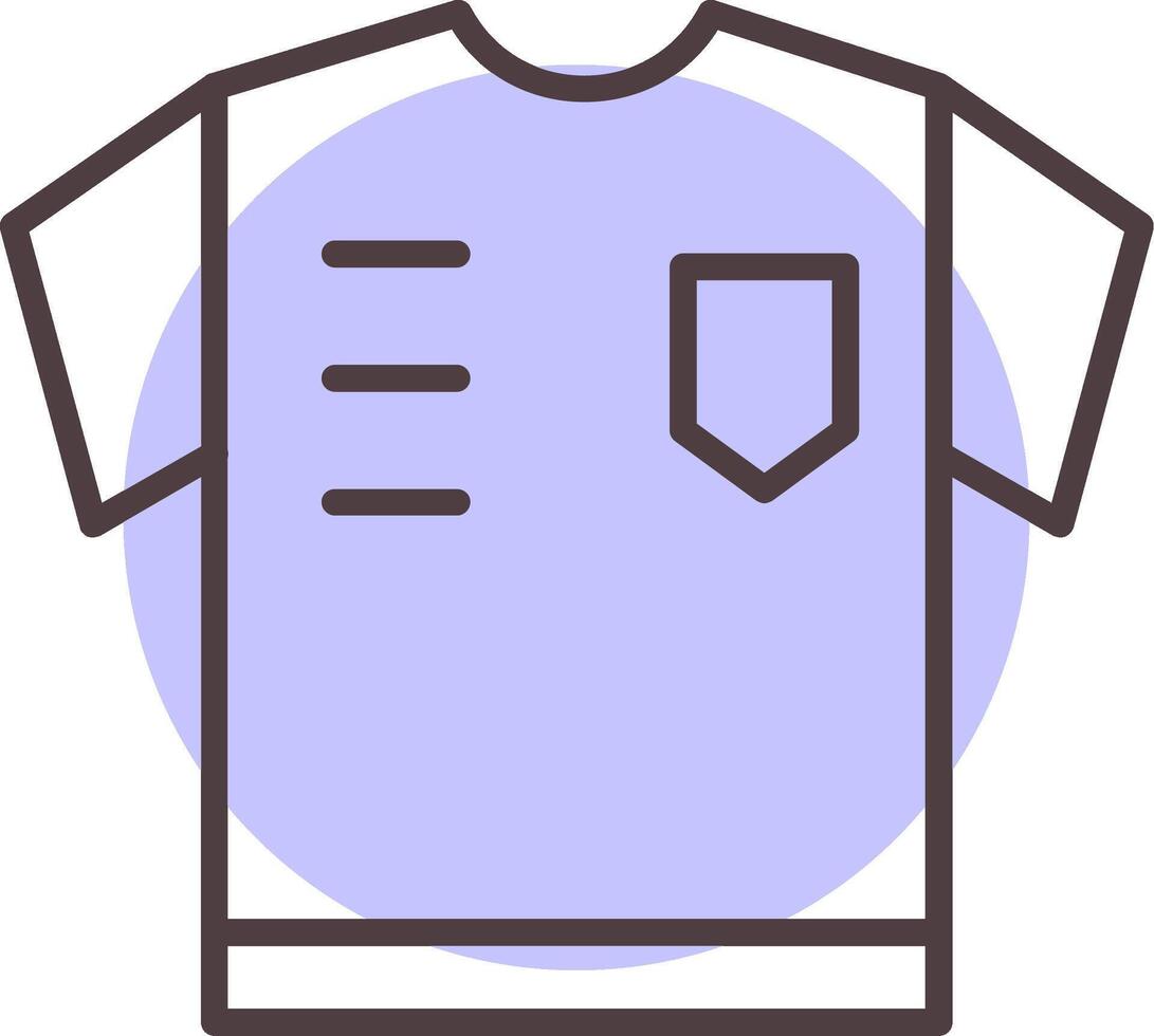 árbitro camisa línea forma colores icono vector