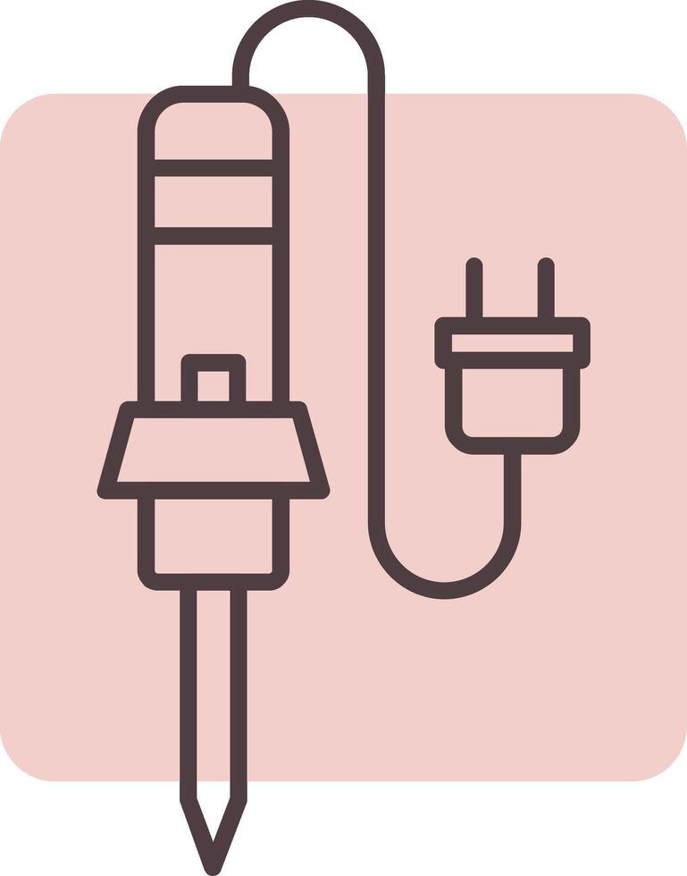 Welding Equipment Line  Shape Colors Icon vector