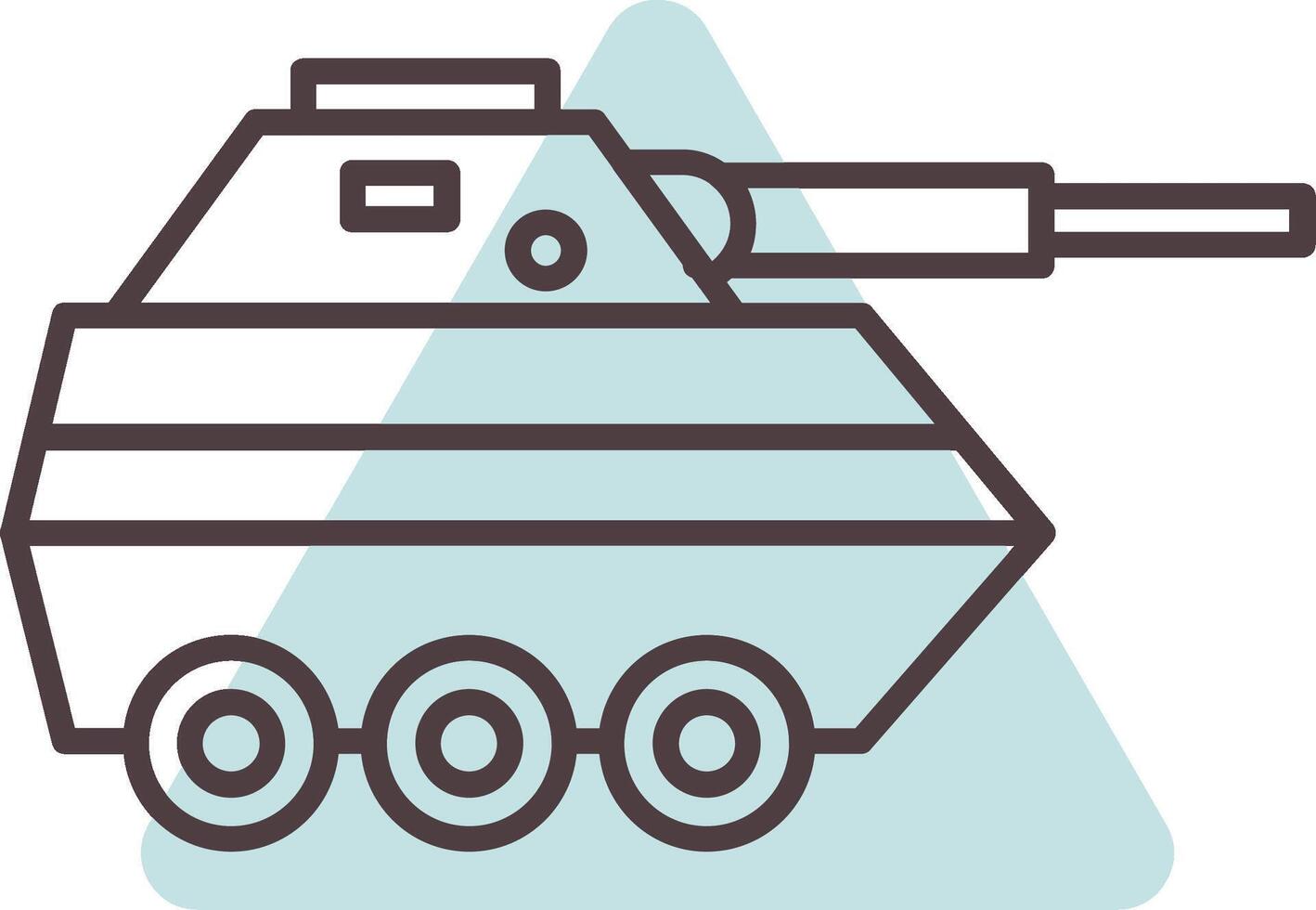 Infantry Van Line  Shape Colors Icon vector