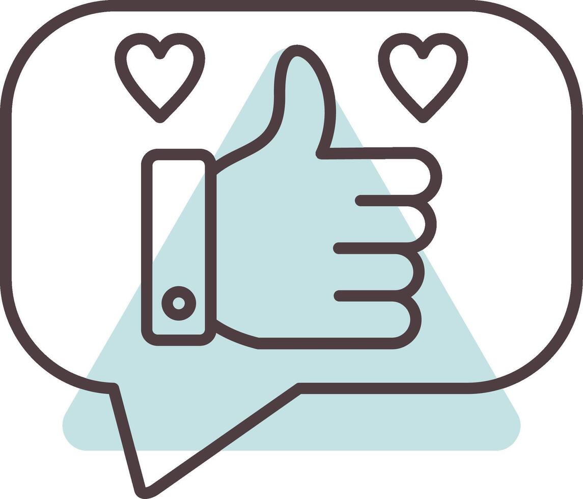 Favourite Line  Shape Colors Icon vector