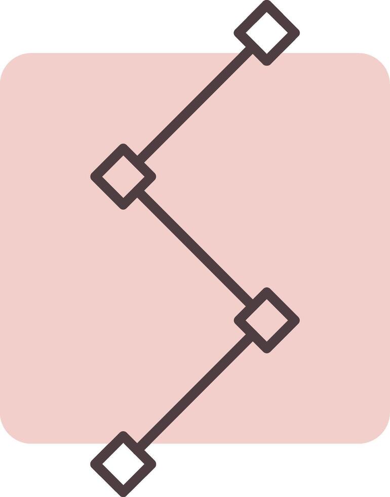 Path Line  Shape Colors Icon vector