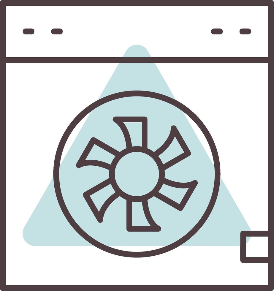 Cooler Line  Shape Colors Icon vector