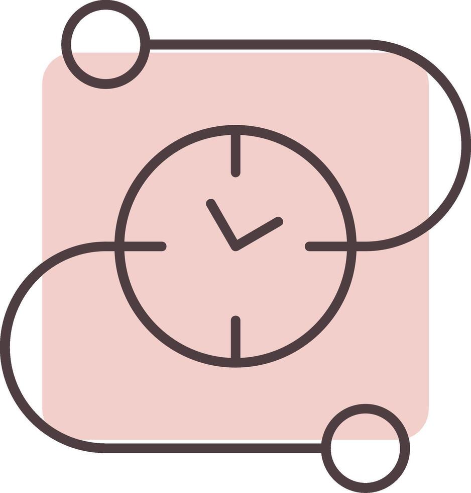 Time Line Line  Shape Colors Icon vector