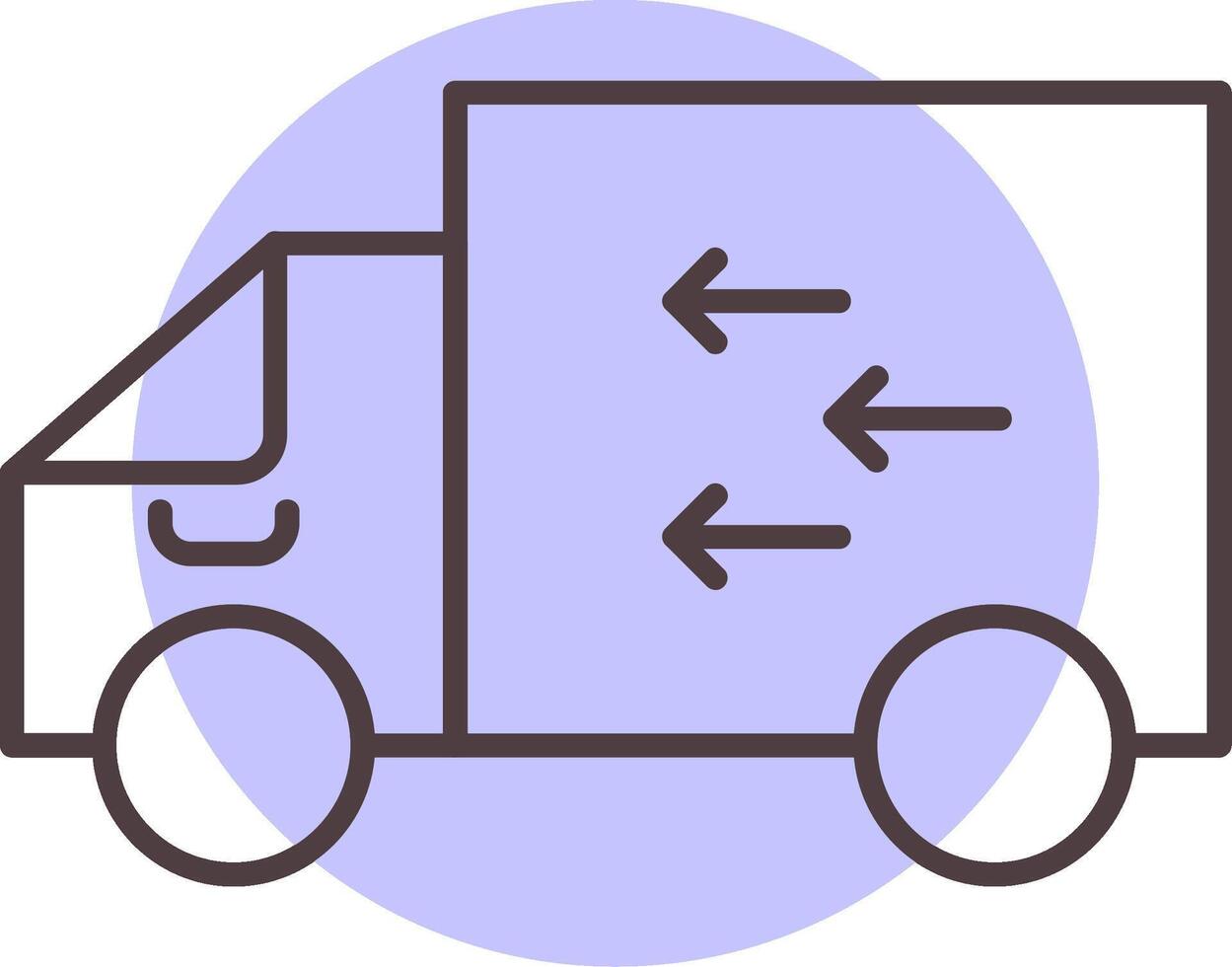 Delivery Line  Shape Colors Icon vector