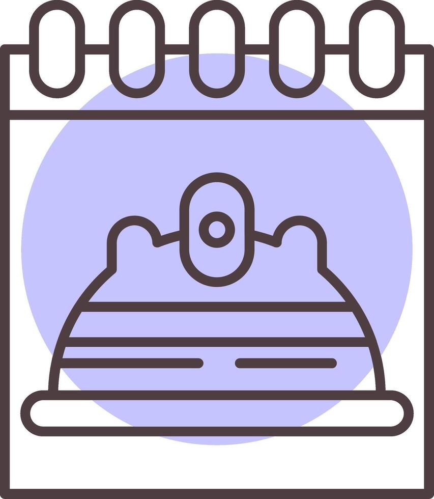Labour Day Line  Shape Colors Icon vector