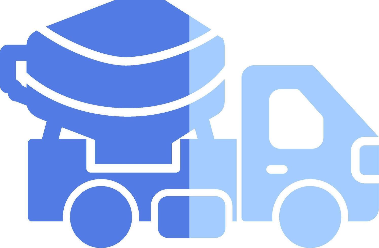 Cement Truck Vecto Icon vector