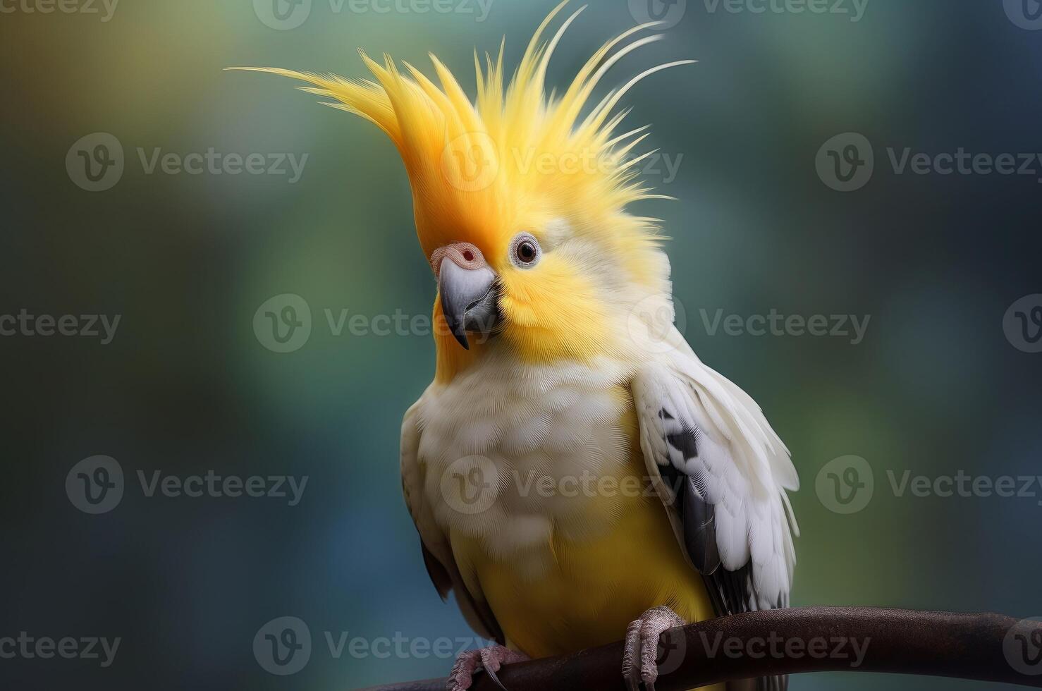 AI generated Playful Cute cockatiel bird. Generate Ai photo