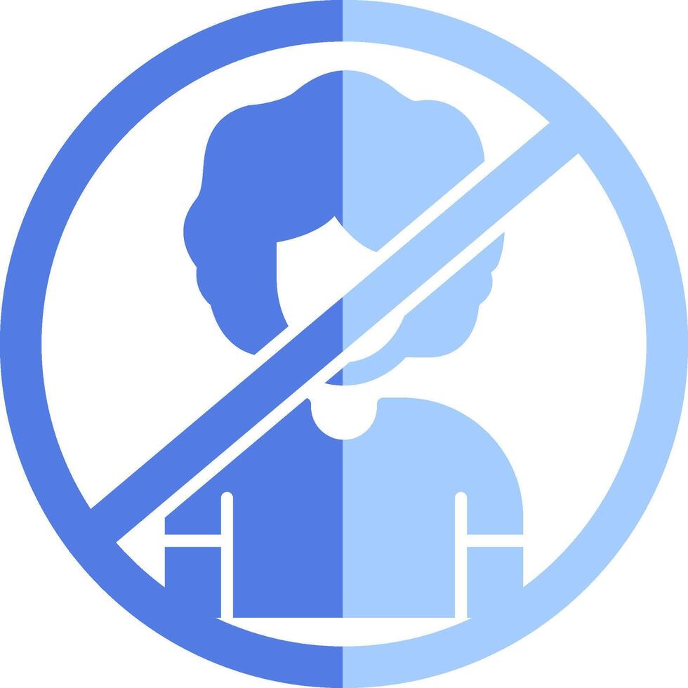 Person Not Allowed Vecto Icon vector