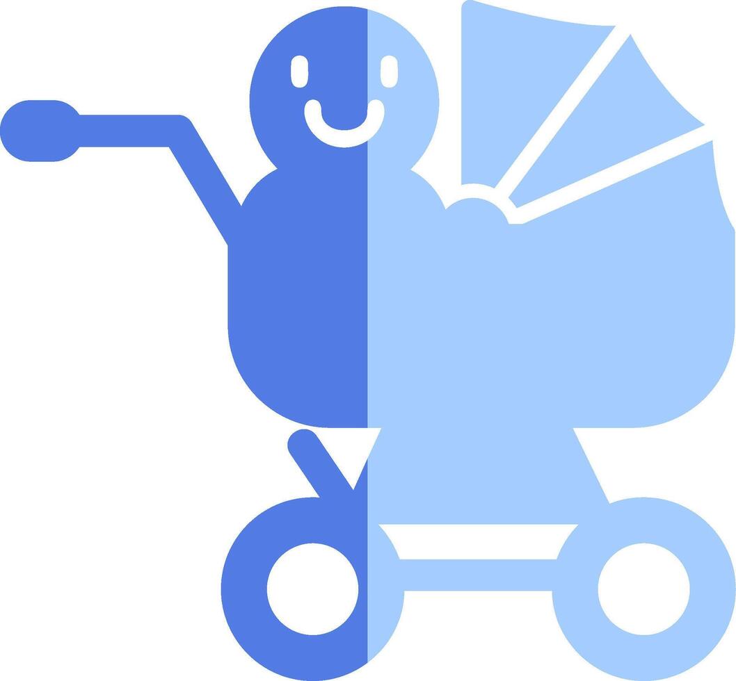 Baby Cart Vecto Icon vector