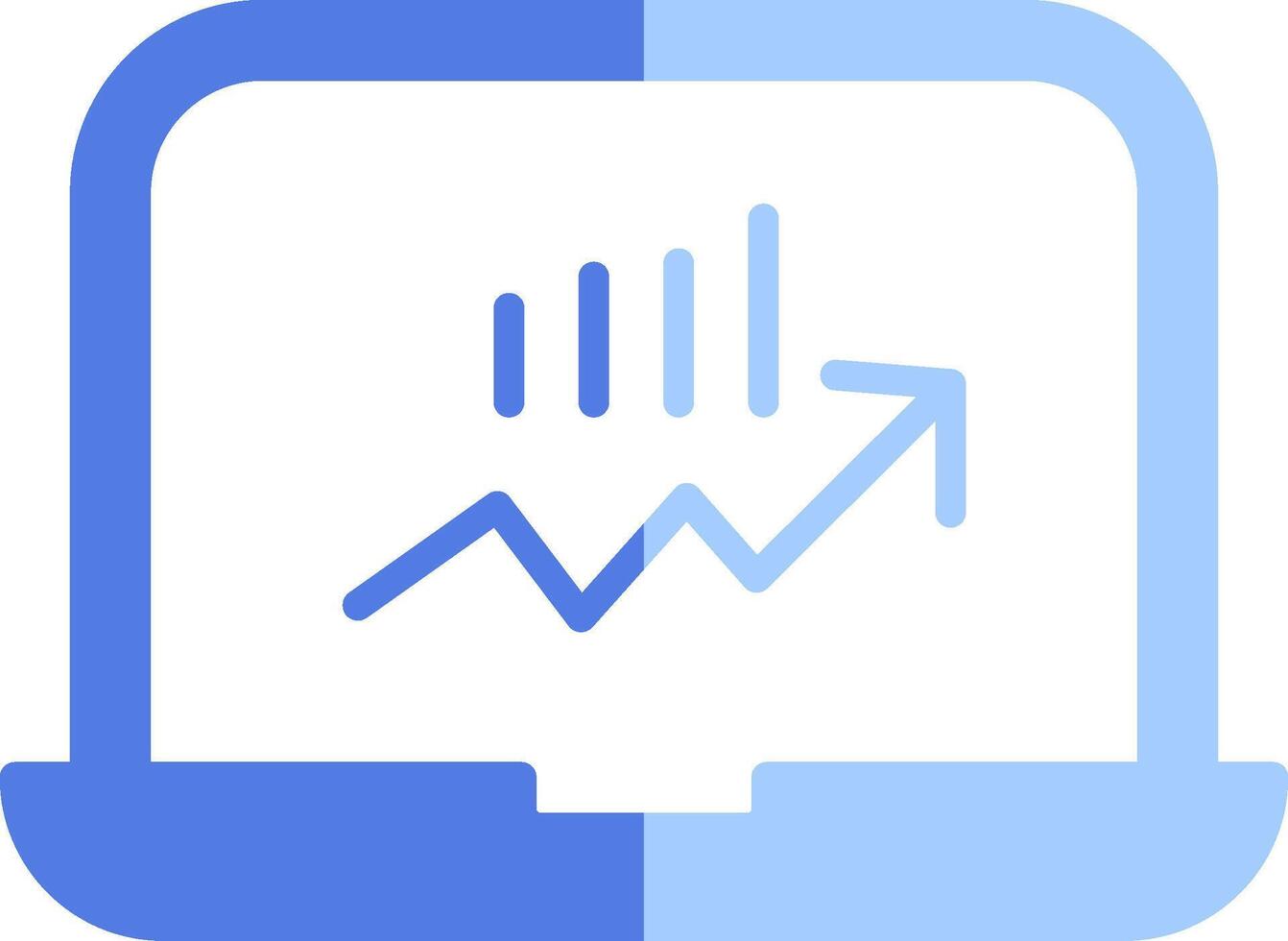 Stocks Monitoring Vecto Icon vector