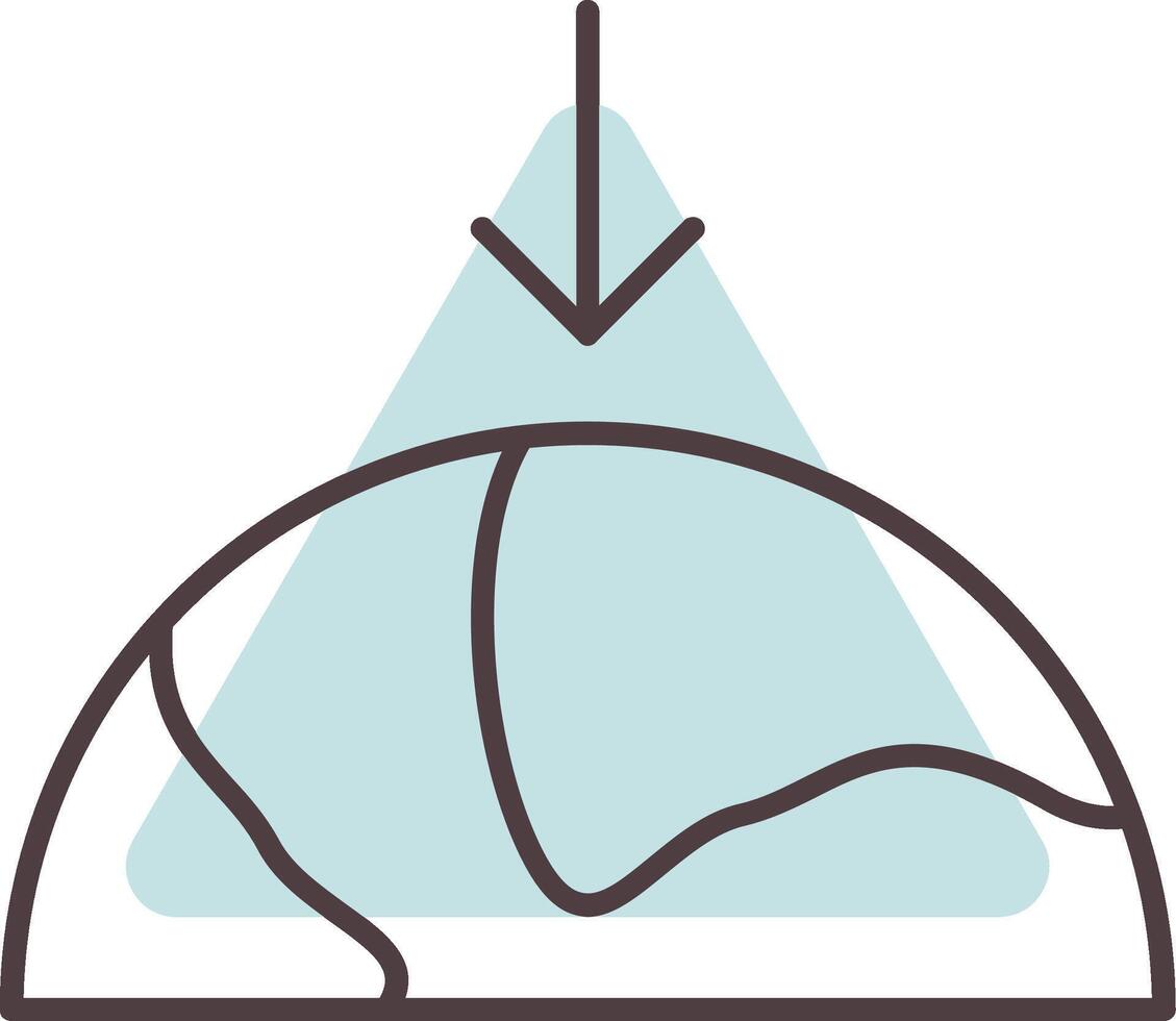 Gravity Line  Shape Colors Icon vector