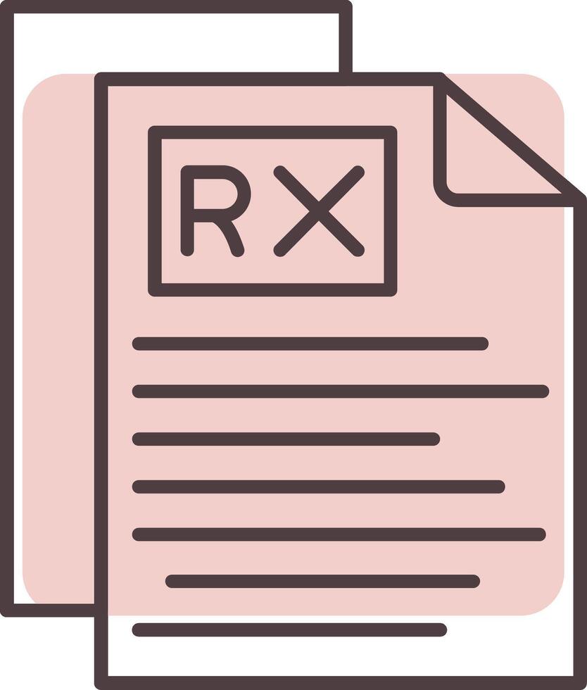 rx línea forma colores icono vector