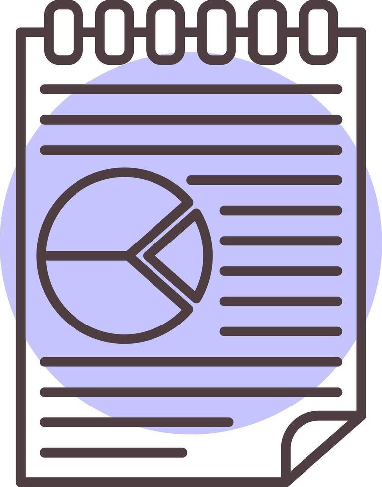 Accounting Line  Shape Colors Icon vector