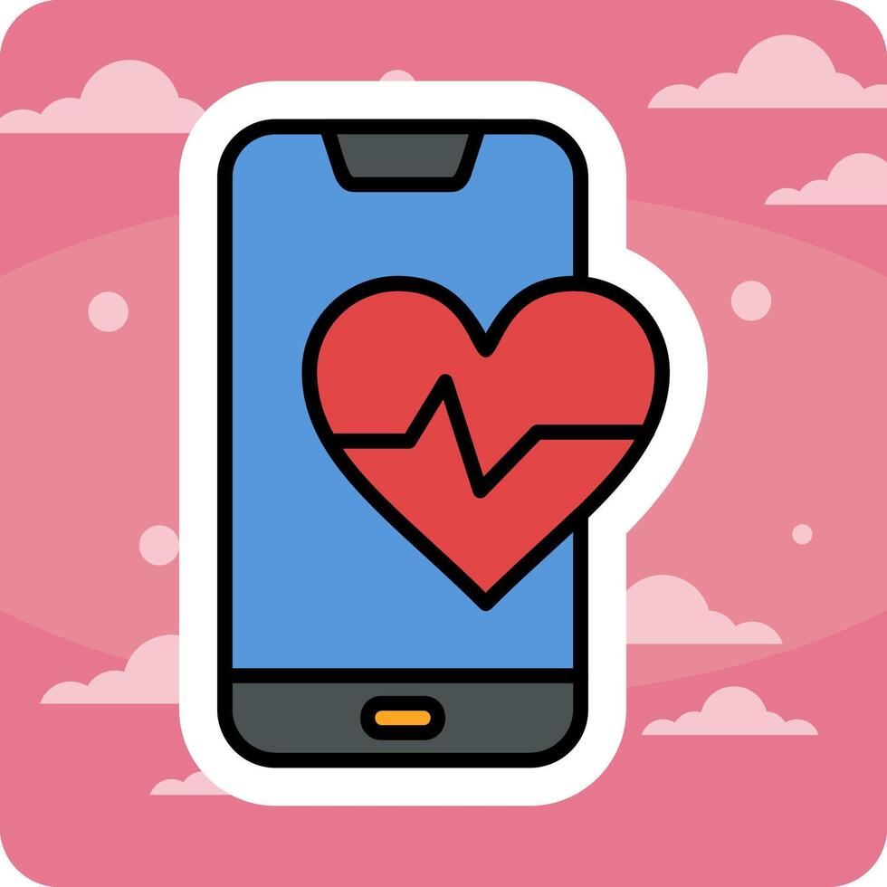 Heart Rate Vecto Icon vector