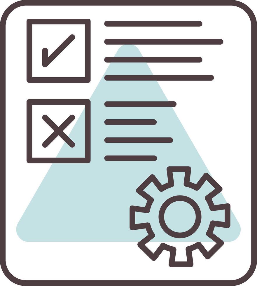 Document Line  Shape Colors Icon vector
