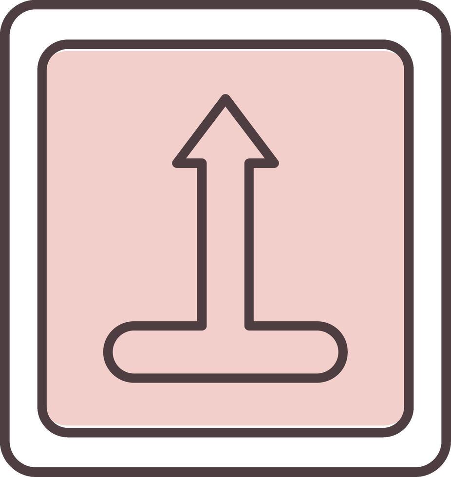 Merge Line  Shape Colors Icon vector