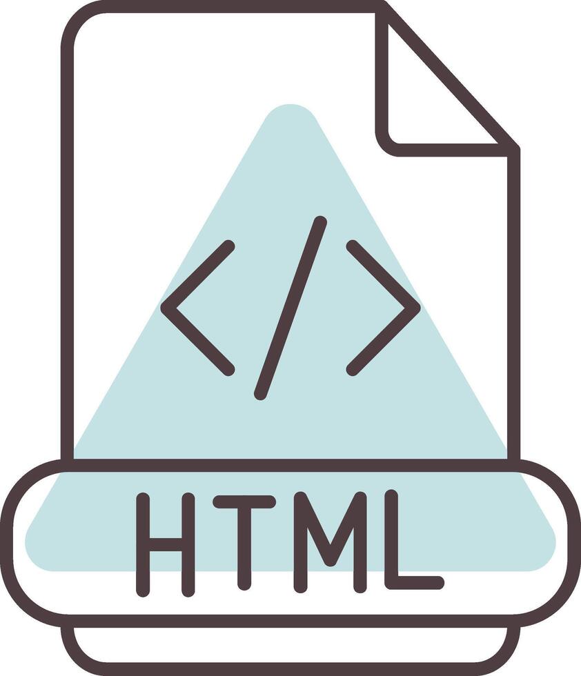 html línea forma colores icono vector