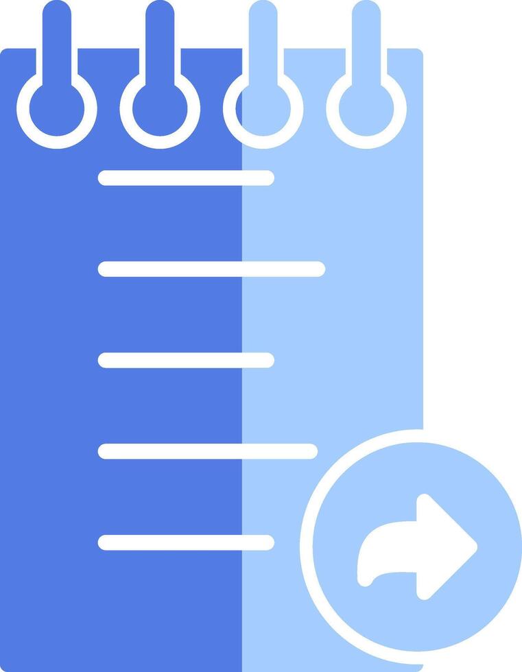 Notes Forward Vecto Icon vector