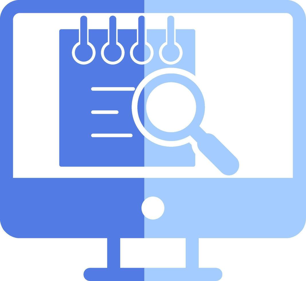 File Search Computer Vecto Icon vector