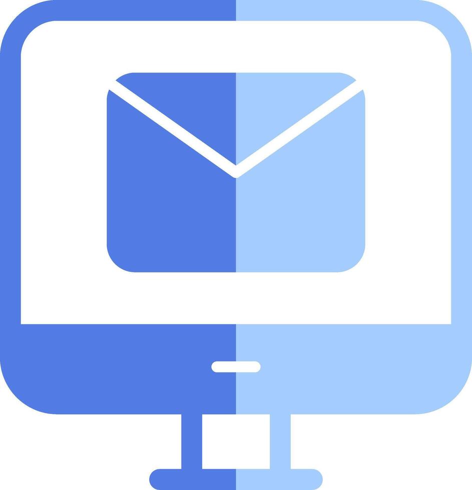 computadora correo electrónico vecto icono vector