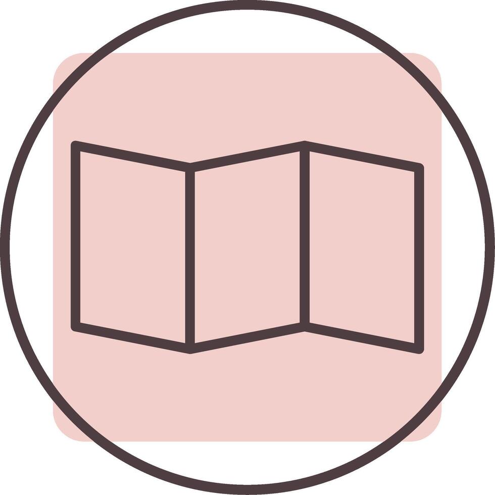 Map Line  Shape Colors Icon vector