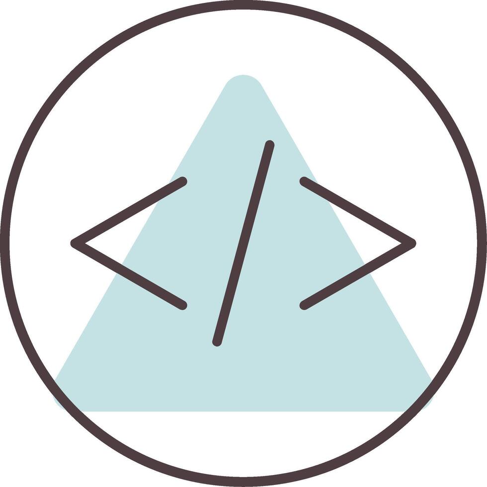 Coding Line  Shape Colors Icon vector