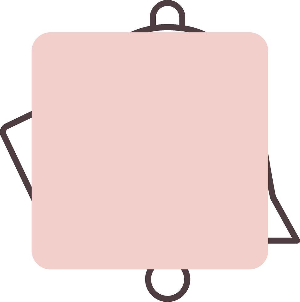 Bell Line  Shape Colors Icon vector