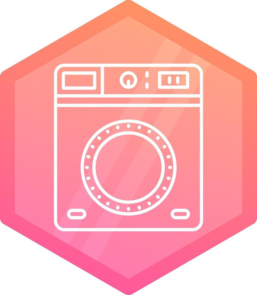 Laundry Gradient polygon Icon vector