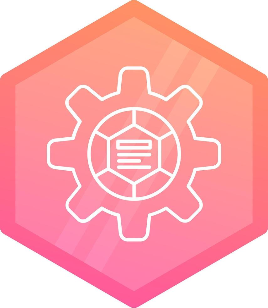 Infographic elements Gradient polygon Icon vector