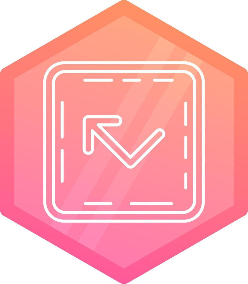 Bounce Gradient polygon Icon vector