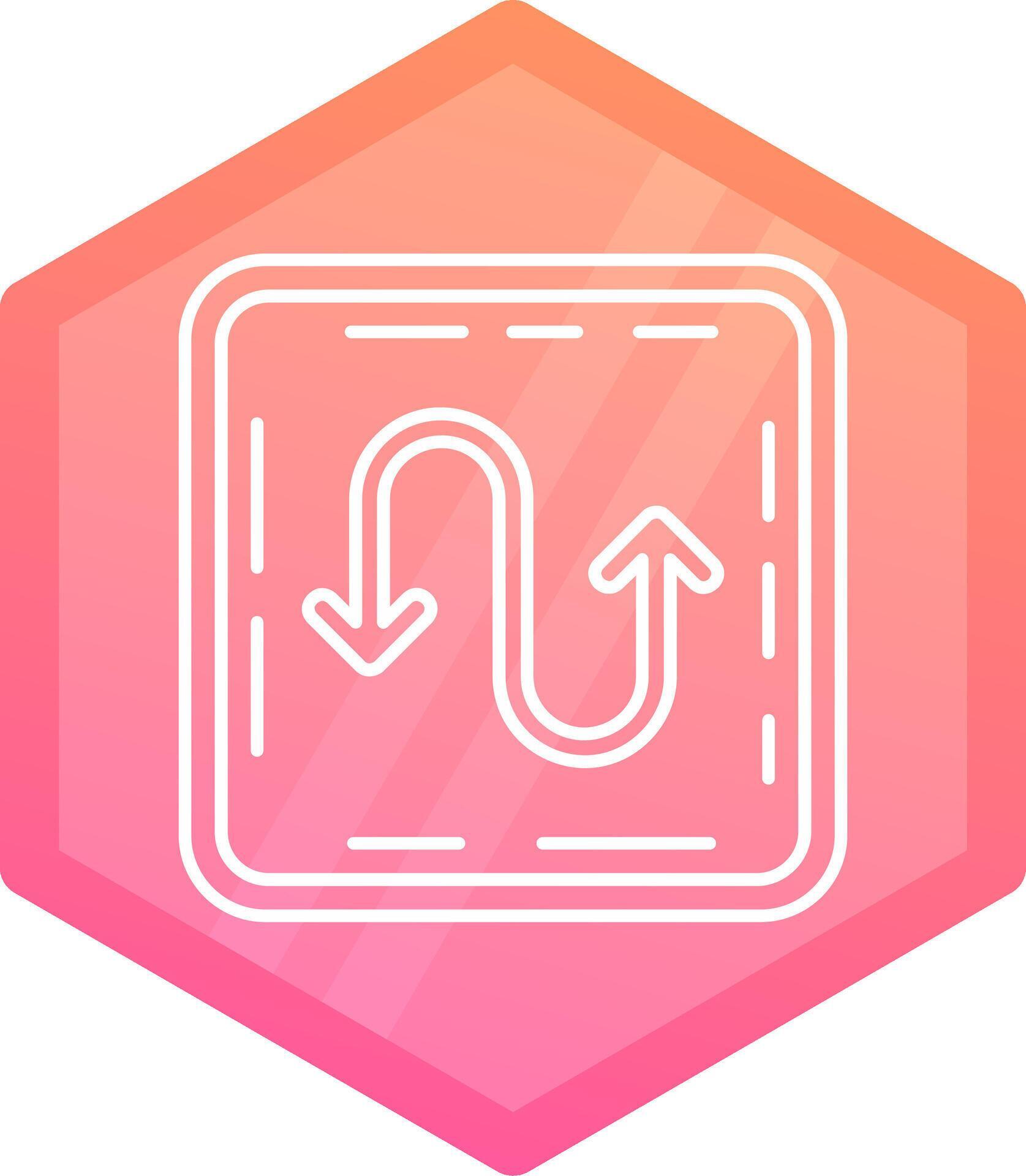 Zigzag Gradient polygon Icon 38181607 Vector Art at Vecteezy