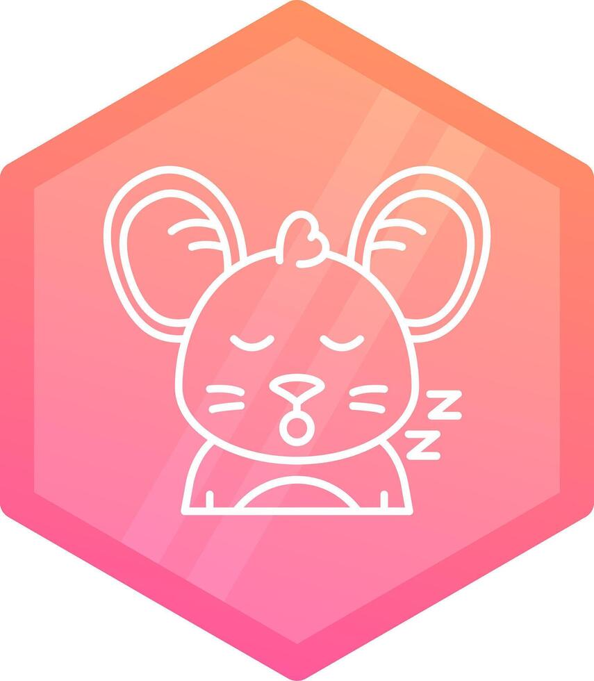 dormir degradado polígono icono vector