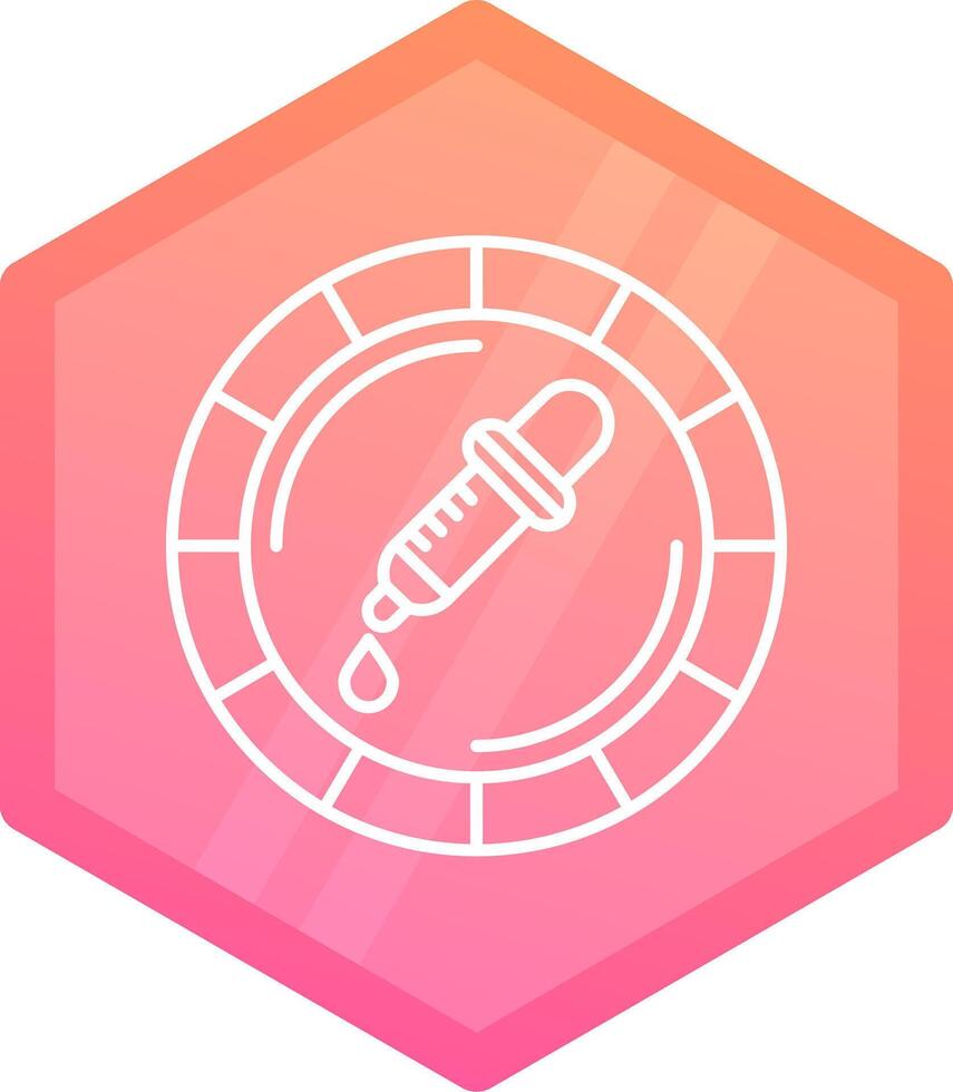 Color picker Gradient polygon Icon vector