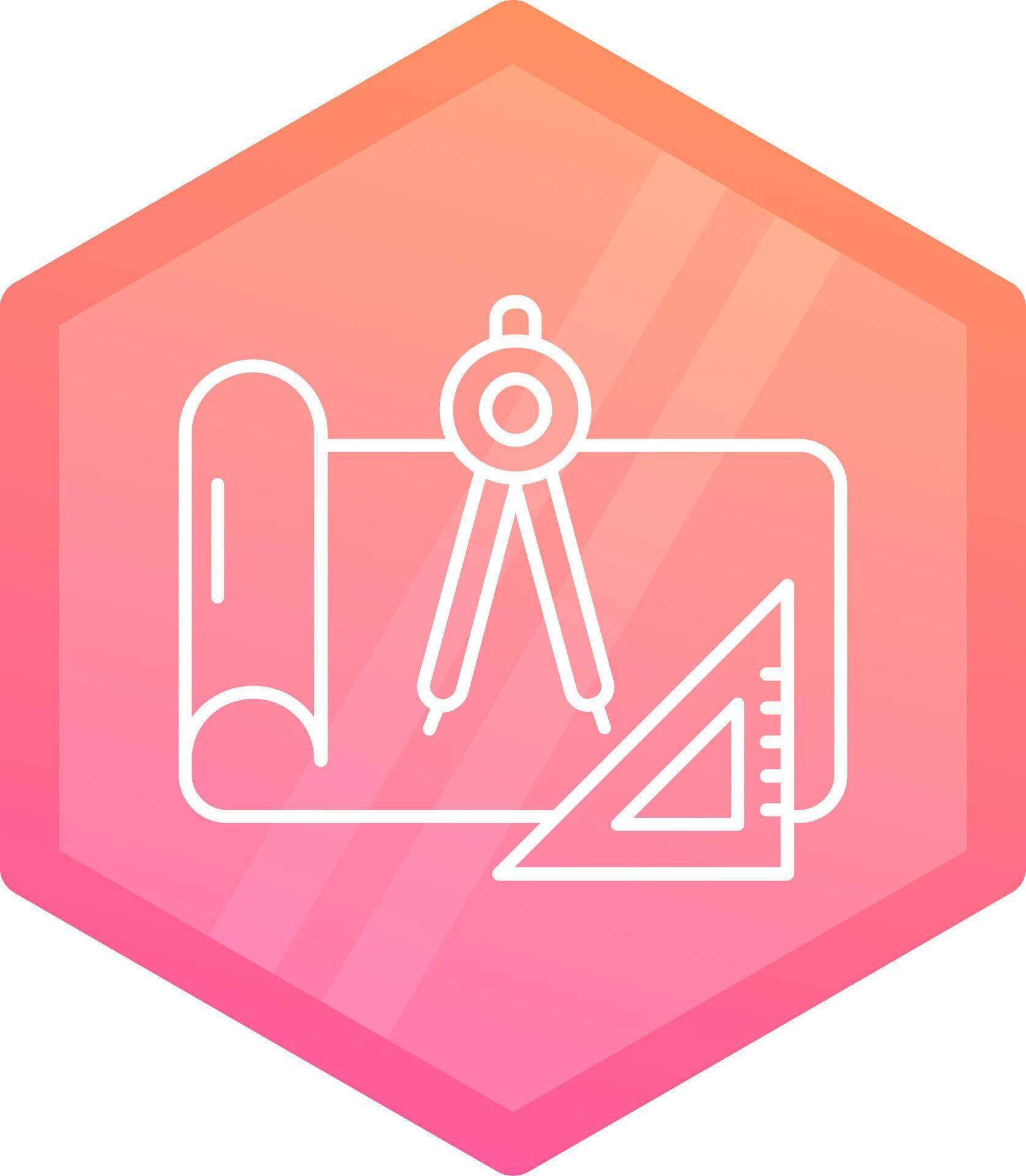 Draft Gradient polygon Icon 38181976 Vector Art at Vecteezy
