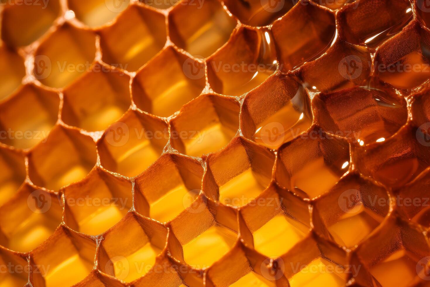 AI generated Honey comb. Generate Ai photo