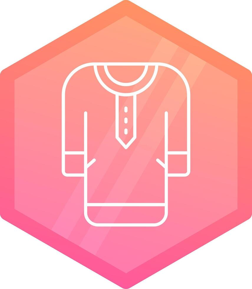 Clothes Gradient polygon Icon vector