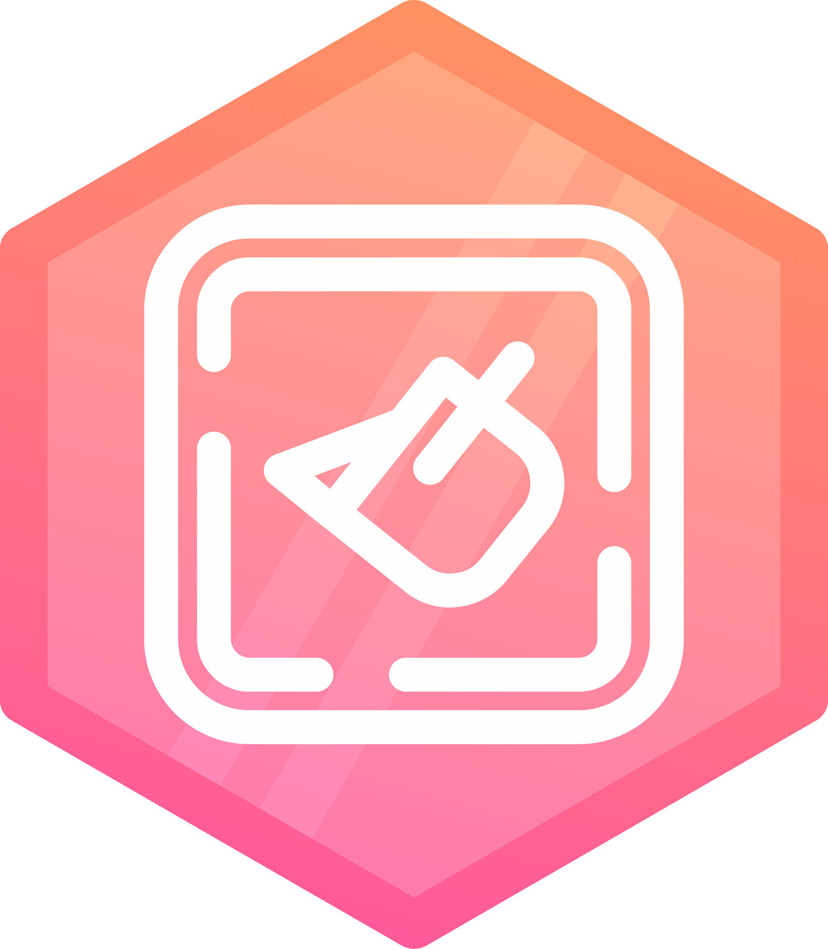 Paint bucket Gradient polygon Icon 38182211 Vector Art at Vecteezy