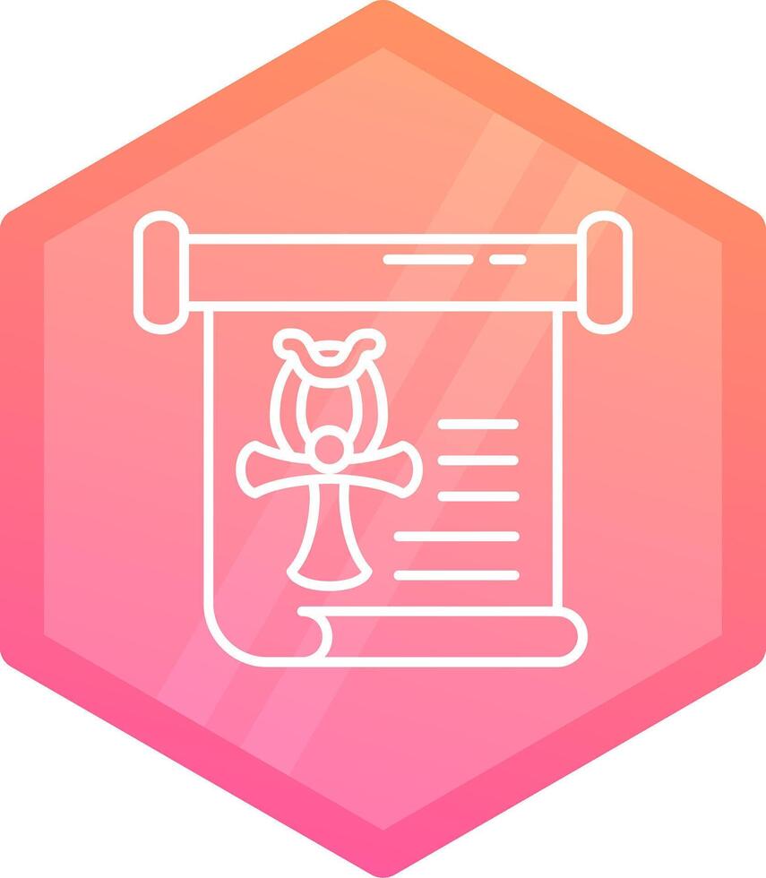 historia degradado polígono icono vector