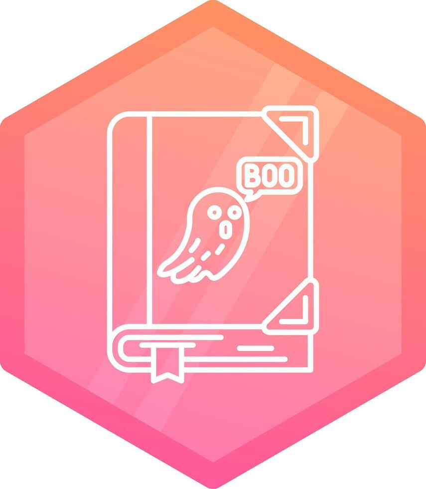 Spooky Gradient polygon Icon vector