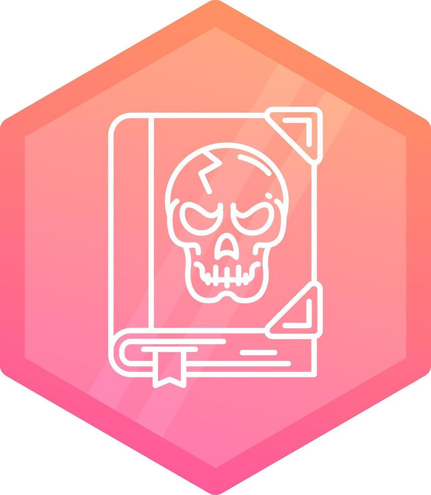 Horror Gradient polygon Icon vector