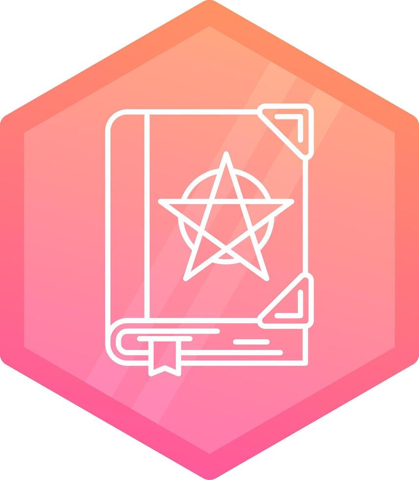 Tanakh Gradient polygon Icon vector