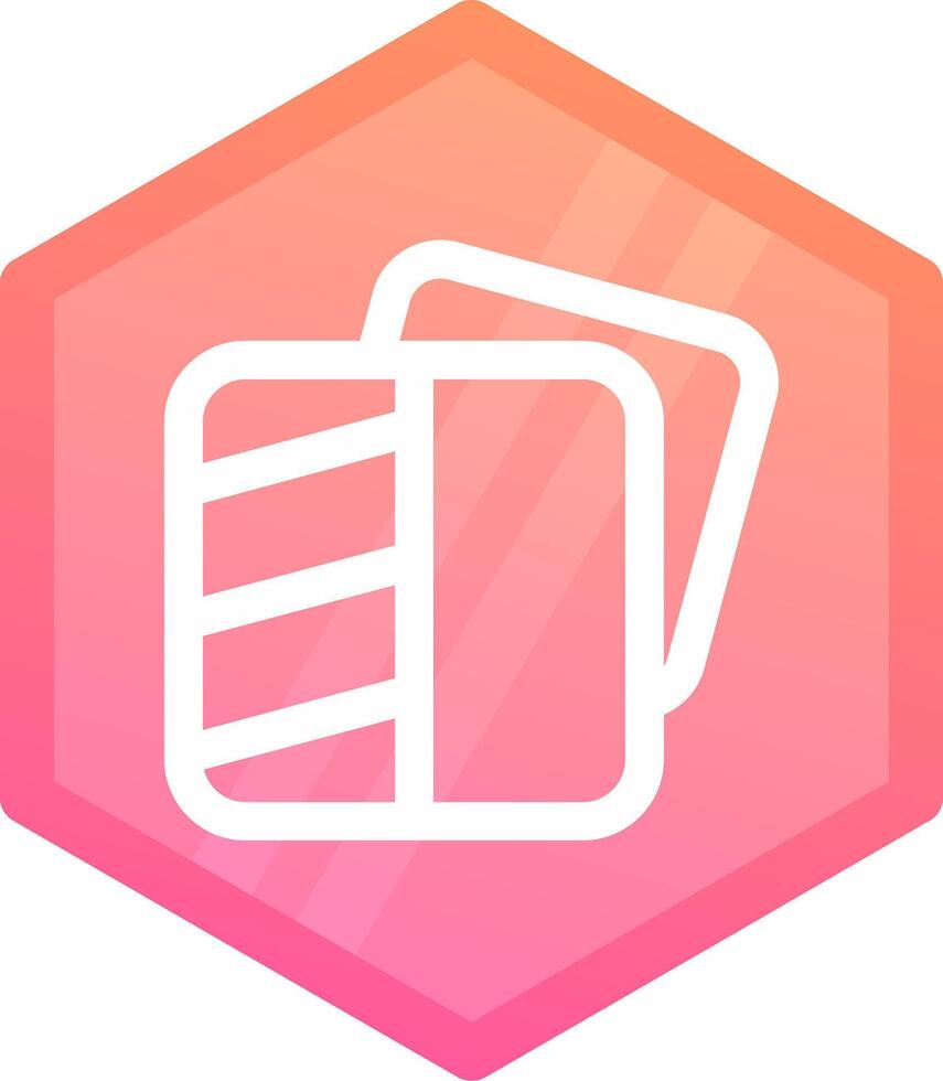 Transparent Gradient polygon Icon vector