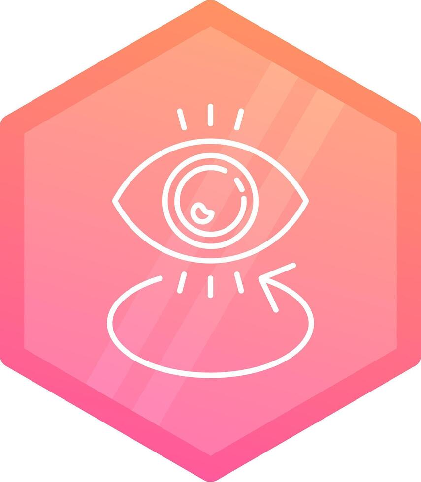 Eye Gradient polygon Icon vector