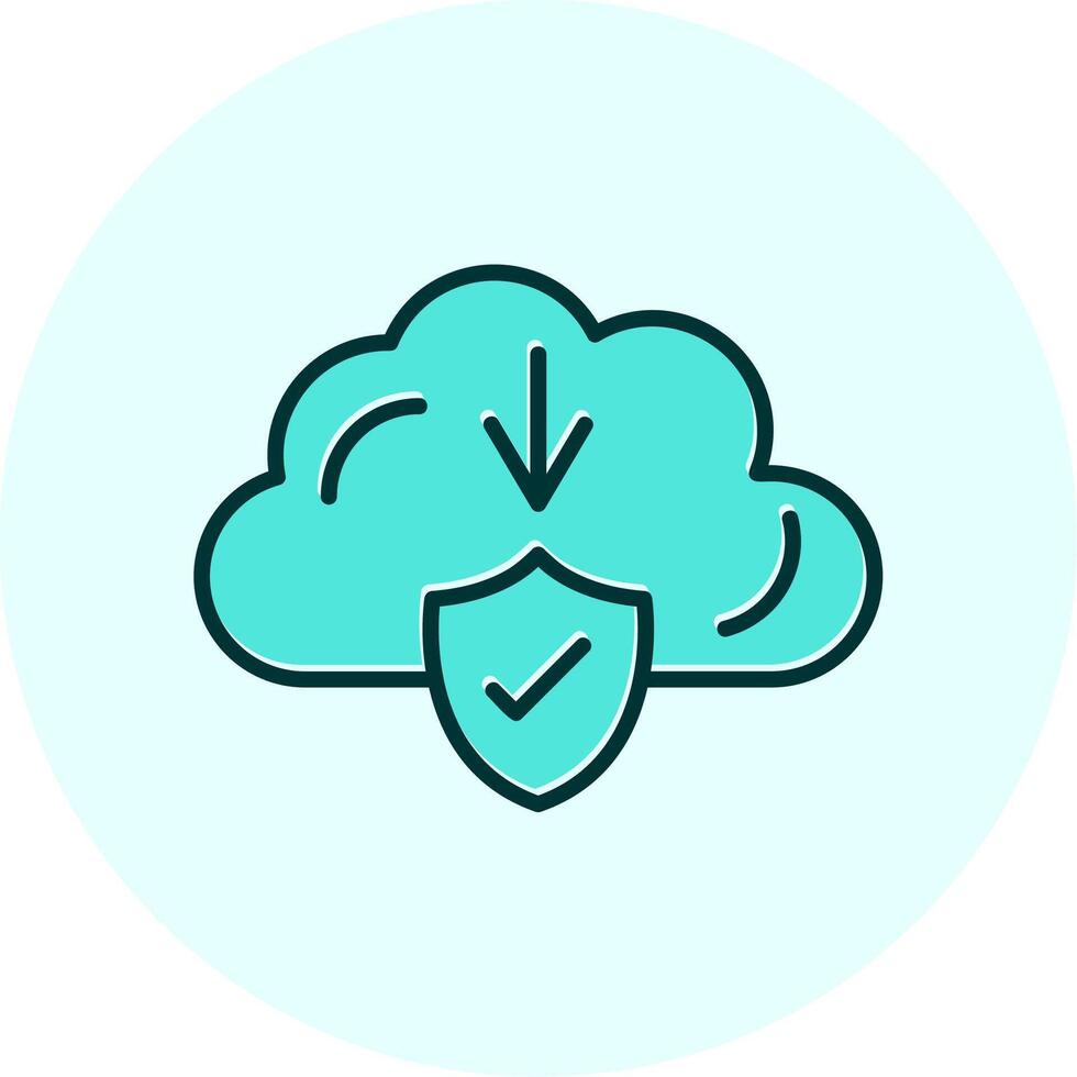 Cloud Download Vecto Icon vector