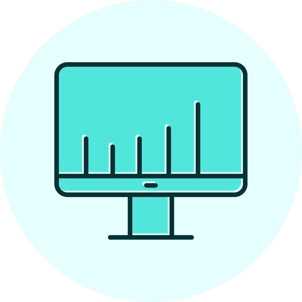 Monitor Screen Vecto Icon vector