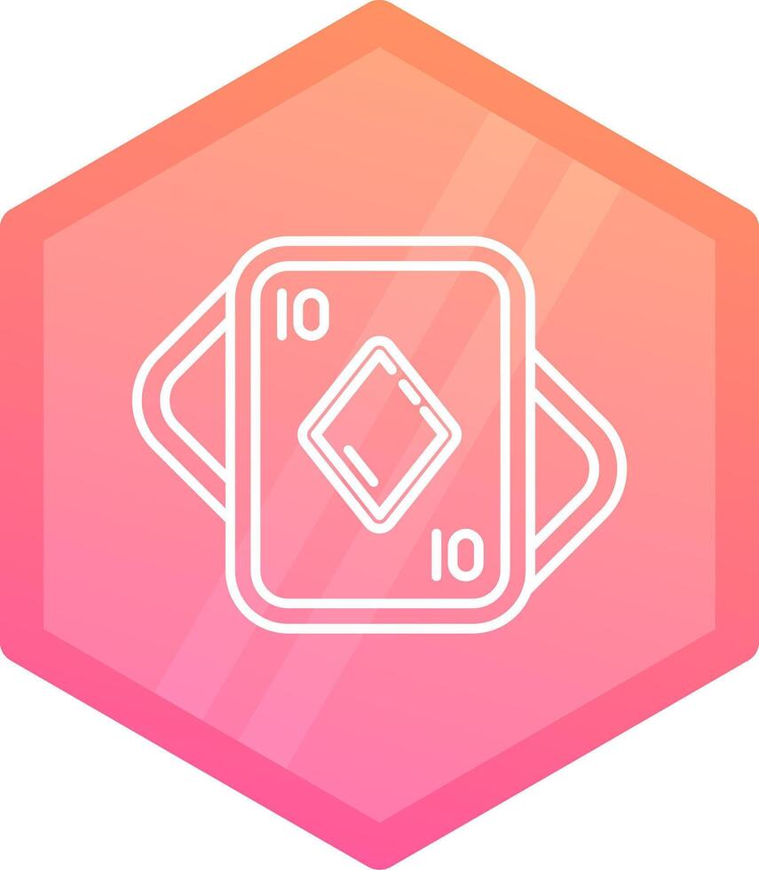 Diamonds Gradient polygon Icon vector